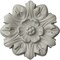 Ekena Millwork Emery Leaf Ceiling Medallion, Hand-Painted Pot of Cream, 7 5/8"OD x 1"P CM07EMPCF - alternate 1